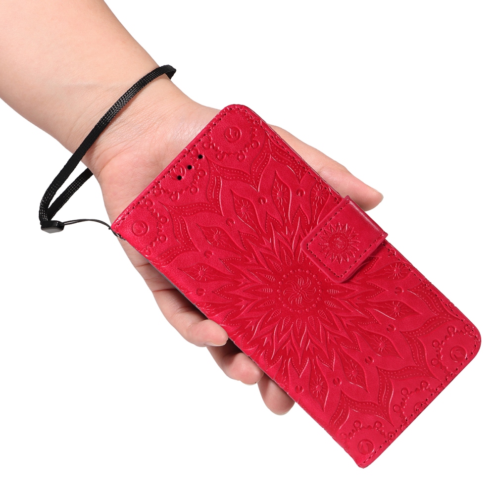 Sunflower knižkové púzdro na Xiaomi Redmi 15C 4G/5G (173mm) - červené