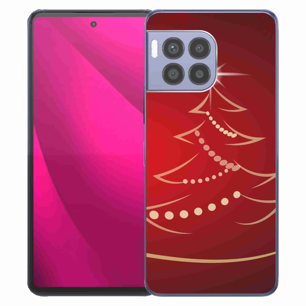 Gélový kryt mmCase na T-Mobile T Phone 2 Pro - kreslený vianočný stromček