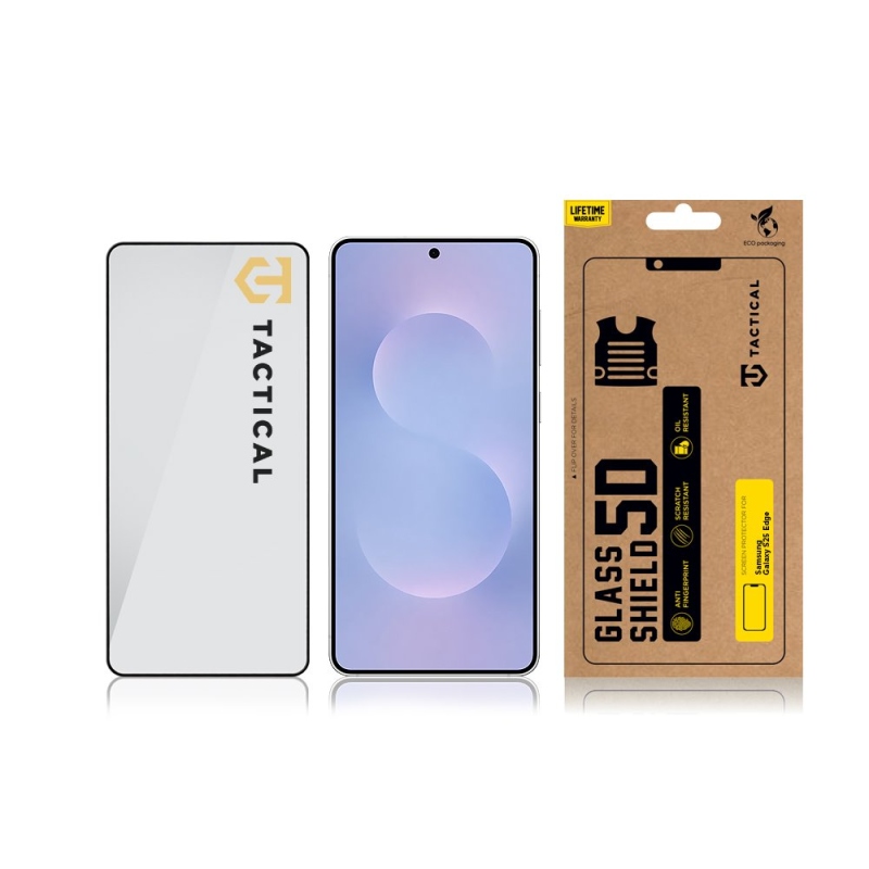 Tactical Glass Shield 5D sklo pre Samsung Galaxy S25 Edge Black