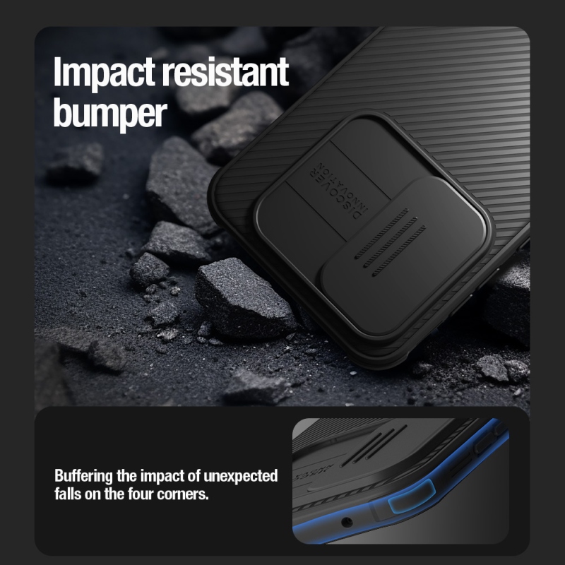 Nillkin CamShield PRE Magnetic Zadný Kryt pre Samsung Galaxy A35 5G Black