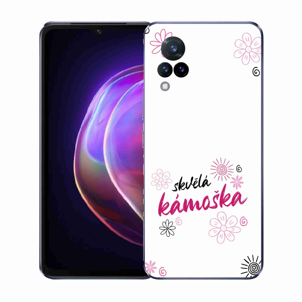 Gélový kryt mmCase na Vivo V21 4G/5G - skvelá kamoška biele pozadie