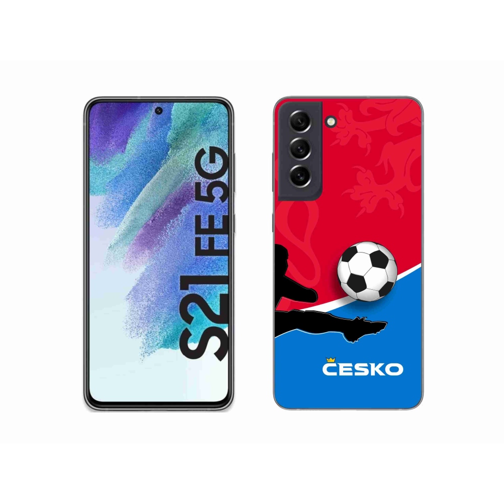 Gélový kryt mmCase na Samsung Galaxy S21 FE 5G - futbal Česko 2