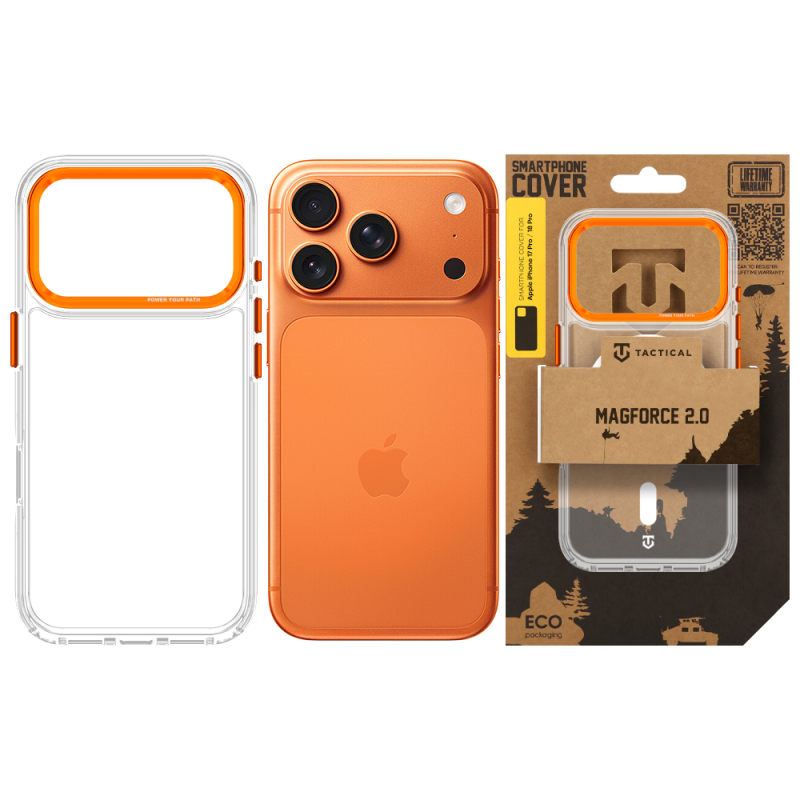 Tactical MagForce 2.0 Puzdro pre Apple iPhone 17 Pro/18 Pro, oranžové