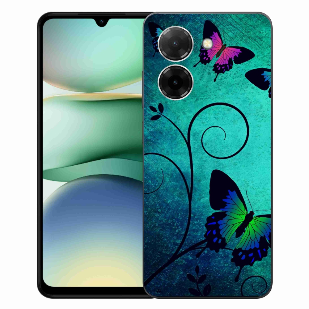 Gélový kryt mmCase na Xiaomi Redmi A5 (171.7x77.8x8.3mm) - farební motýle