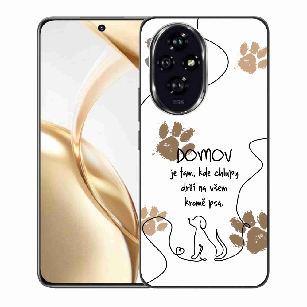 Gélový kryt mmCase na Honor 200 5G - psí motív biele pozadie