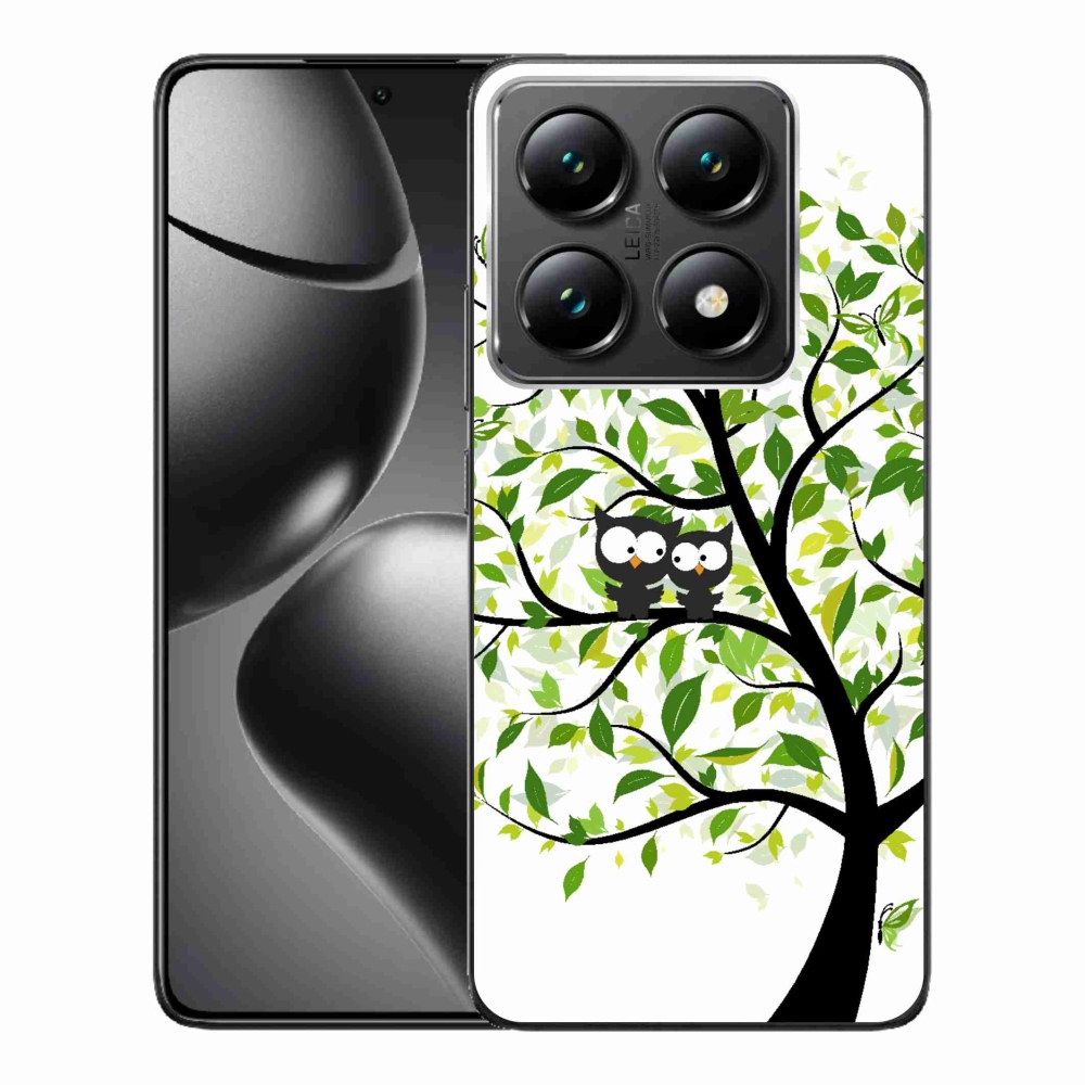 Gélový kryt mmCase na Xiaomi 14T Pro - sovičky na strome