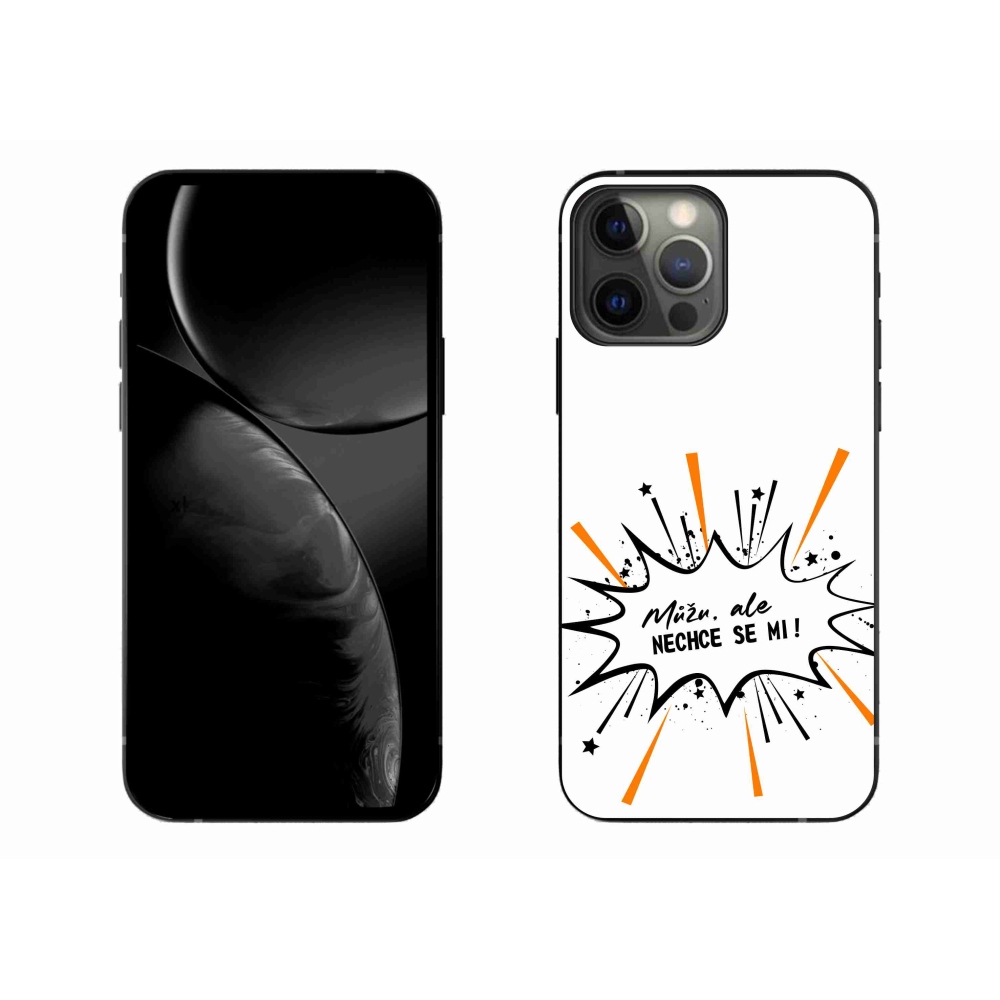 Gélový kryt mmCase na iPhone 13 Pro Max 6.7 - vtipný text 11 biele pozadie