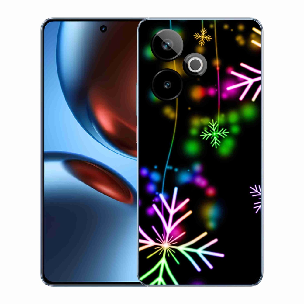 Gélový kryt mmCase na Realme GT 7 5G/GT 7T 5G - farebné vločky