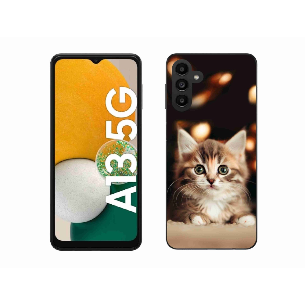 Gélový kryt mmCase na Samsung Galaxy A13 5G - roztomilé mačiatko 2