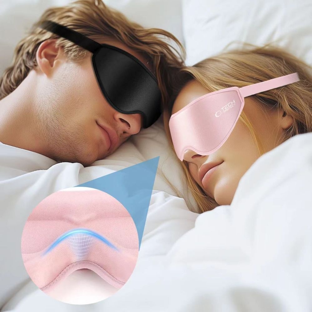 Tech-Protect EyeShade 3D maska ​​na spanie - ružová