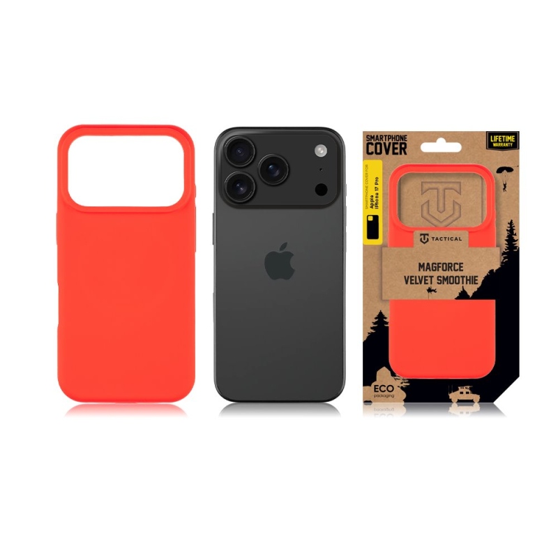 Taktický kryt MagForce Velvet Smoothie Cover pre Apple iPhone 17 Pro Chilli