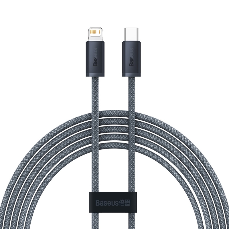 Baseus Dynamic Series Fast Charging Dátový Kábel USB-C - Lighting 20W 2m Slate Gray