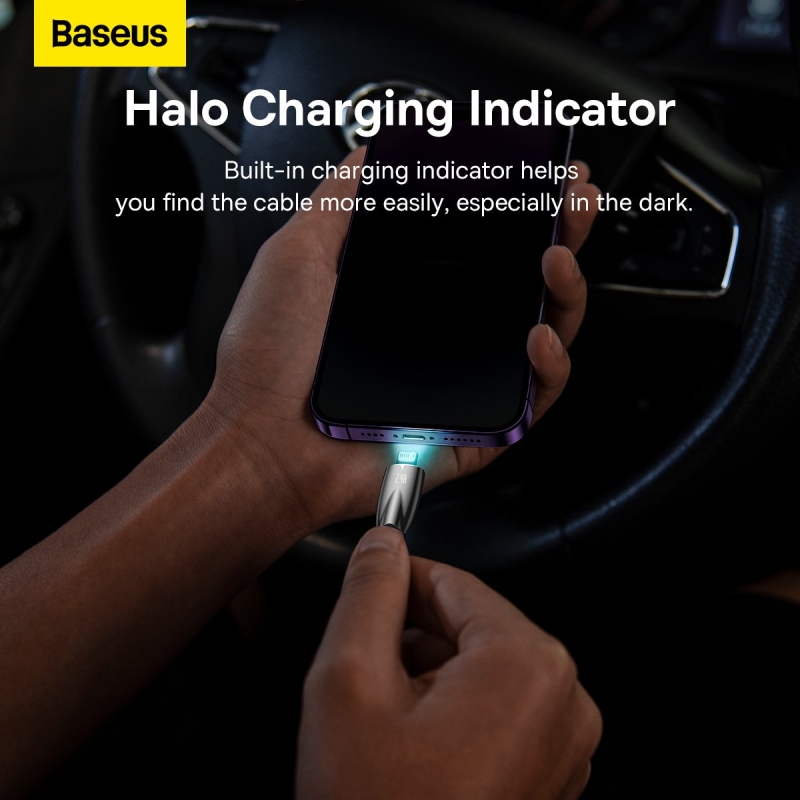 Baseus Glimmer Series Fast Charging Dátový Kábel USB-A - Lighting 2.4A 2m Black