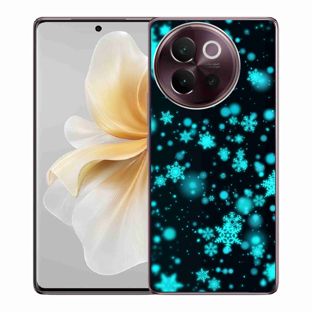 Gélový kryt mmCase na Vivo V40 Lite 5G - snehové vločky 1