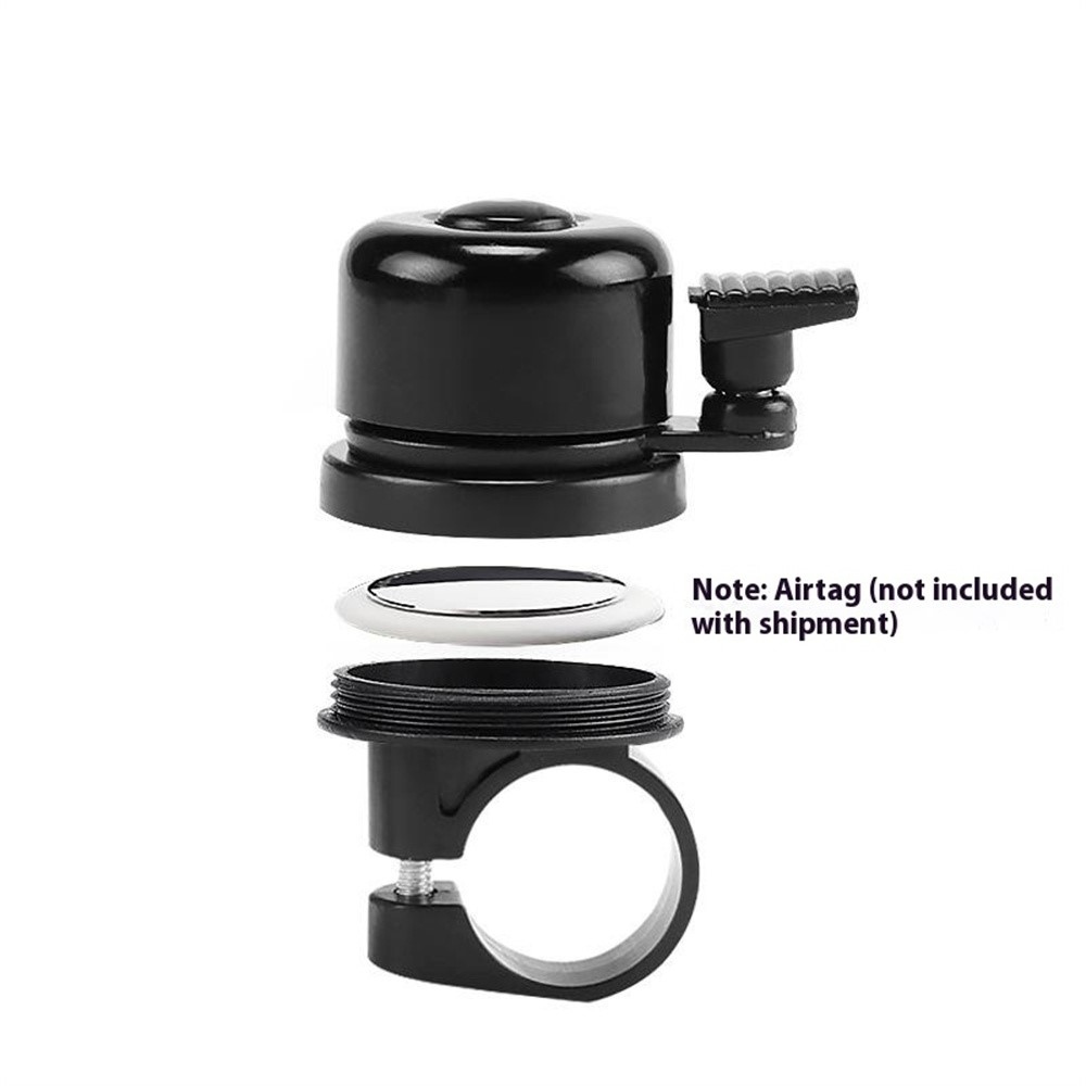 Cyklistický zvonček s integrovaným držiakom pre AirTag proti krádeži