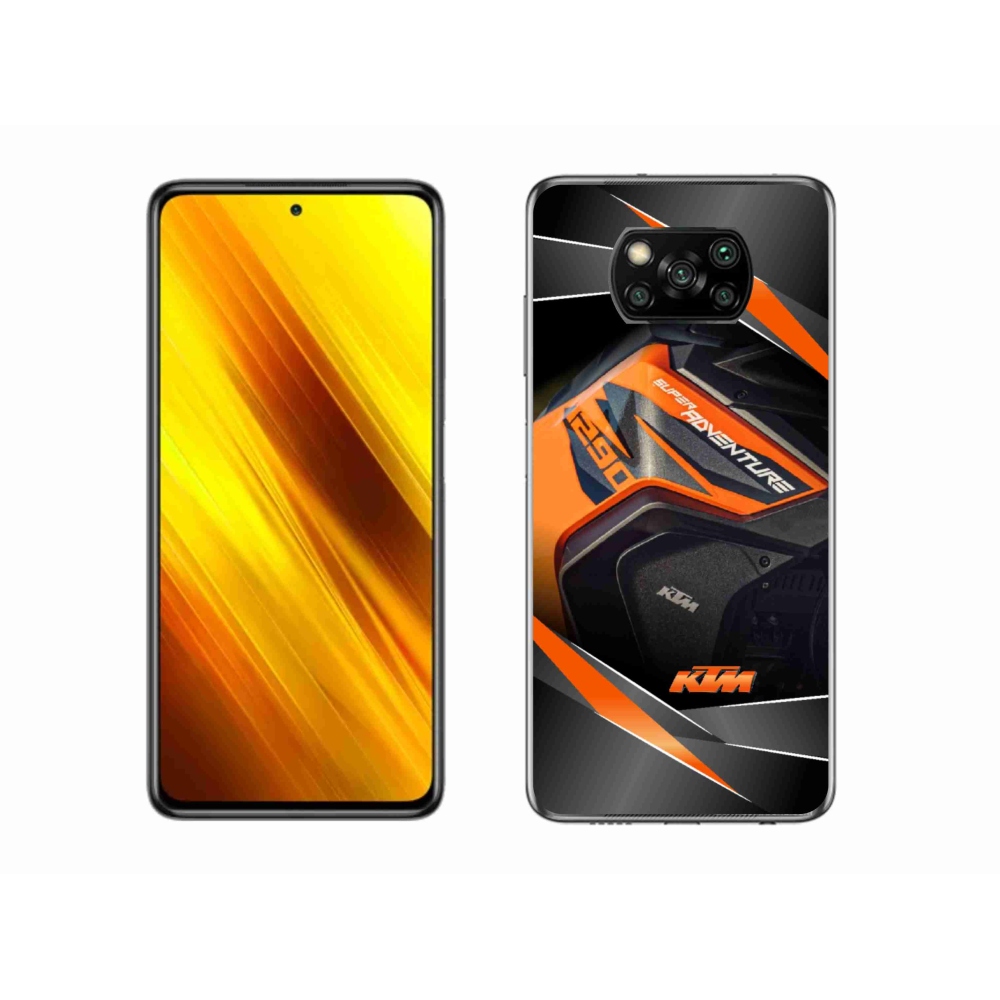 Gélový kryt mmCase na Xiaomi Poco X3 Pro - motorka ktm