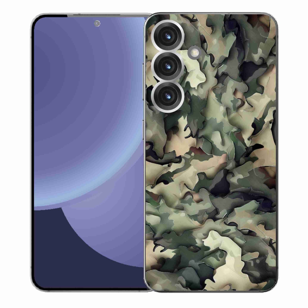 Gélový kryt mmCase na Samsung Galaxy S25+ - maskáčový vzor 9