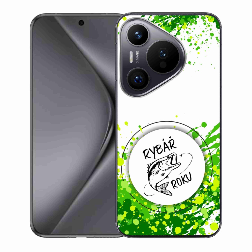 Gélový kryt mmCase na Huawei Pura 70 - rybár roku biele pozadie