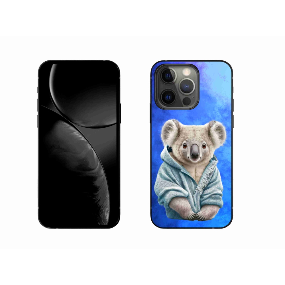 Gélový kryt mmCase na iPhone 13 Pro - koala vo svetri