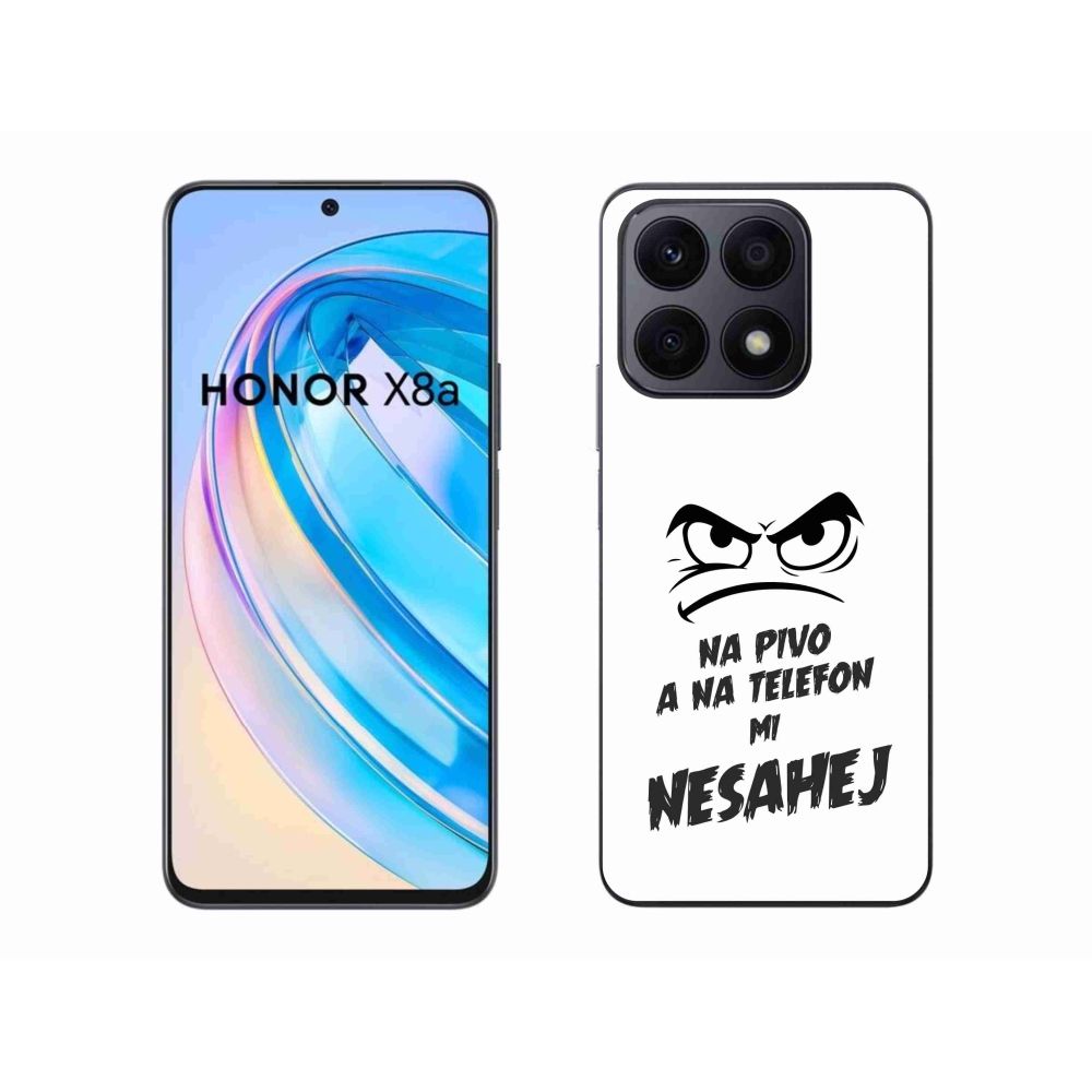 Gélový kryt mmCase na Honor X8a - pivný motív 2 biele pozadie