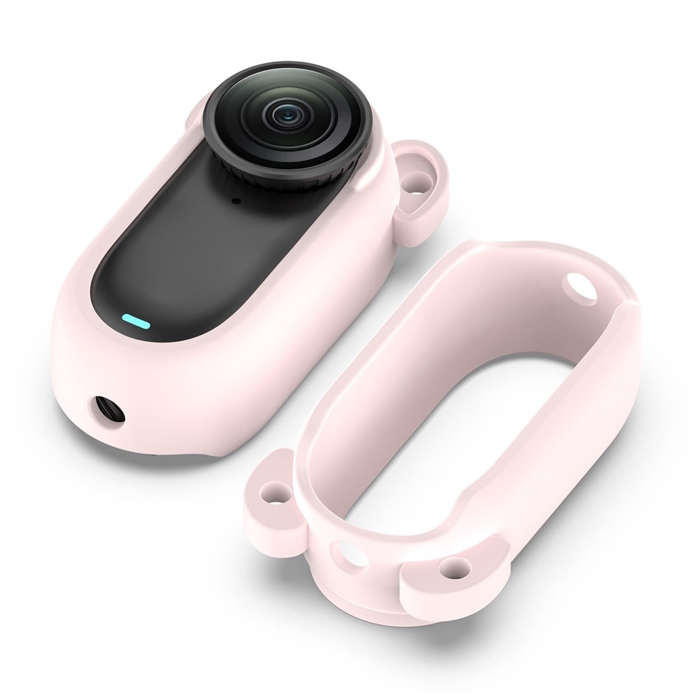 Silikónový ochranný obal pre Insta360 GO 3 / GO 3S - svetloružový