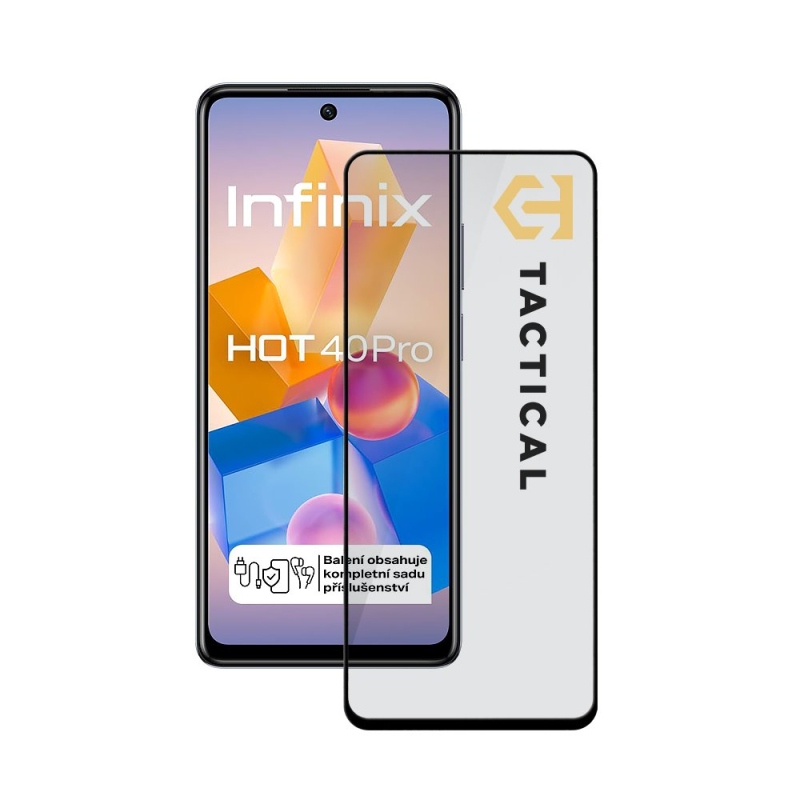 Tactical Glass Shield 5D sklo pre Infinix Hot 40 Pro Black