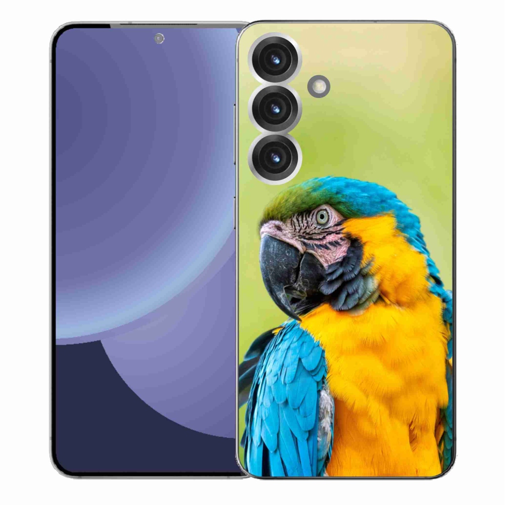 Gélový kryt mmCase na Samsung Galaxy S25+ - papagáj ara 2