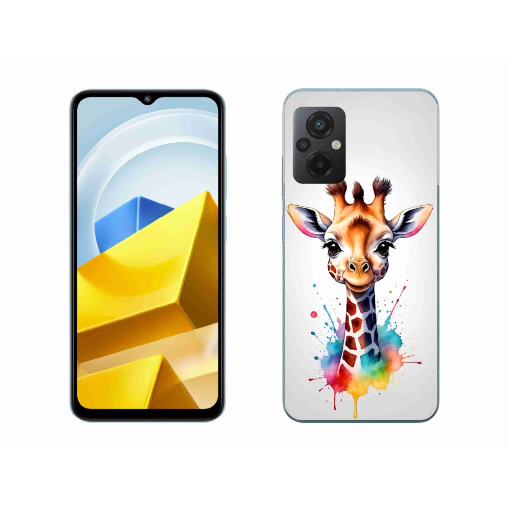 Gélový kryt mmCase na Xiaomi Poco M5 4G - žirafa 1