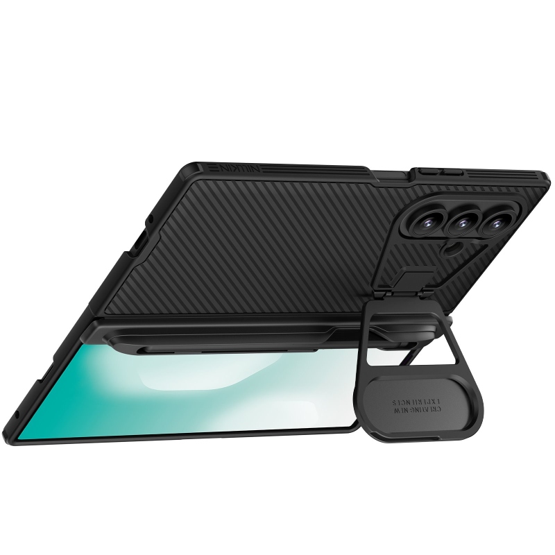 Nillkin CamShield Prop Zadný kryt s magnetickým otvorom na pero pre Samsung Galaxy Z Fold 7 Black