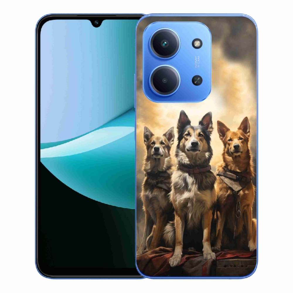 Gélový kryt mmCase na Xiaomi Redmi 15C 4G/5G (173mm) - tri psy