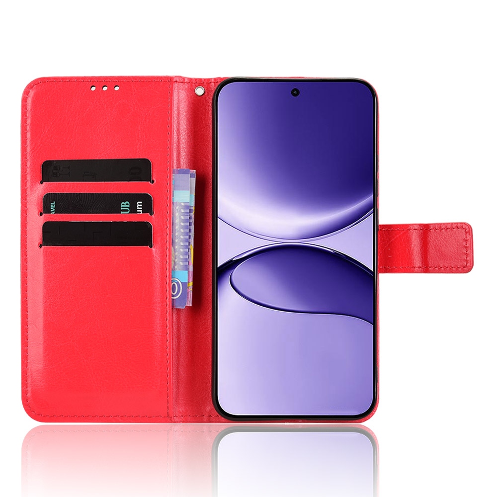 Crazy knižkové púzdro na Xiaomi Poco F7 5G - červené