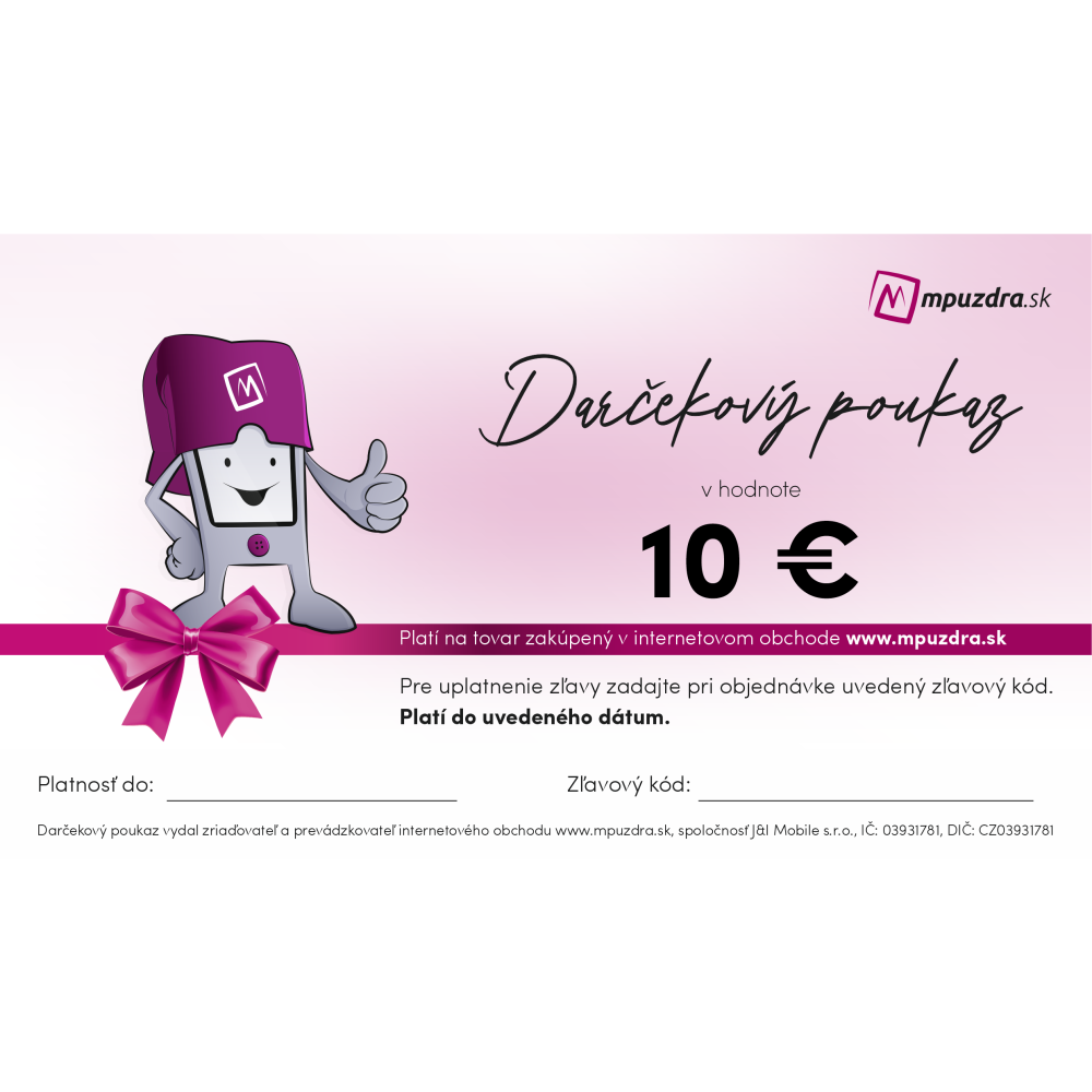 Darčekový poukaz 10 €