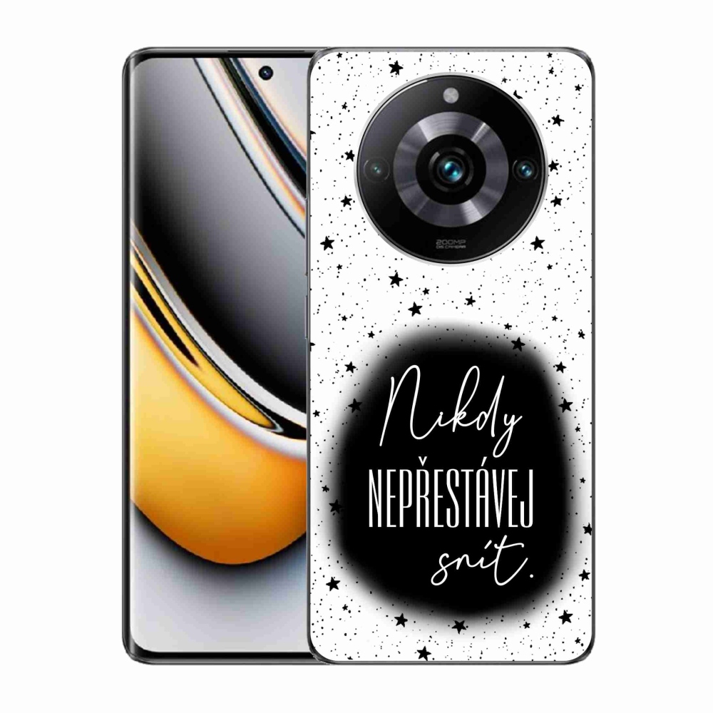 Gélový kryt mmCase na Realme 11 Pro/11 Pro+ - citát 1 čiernobiele pozadie