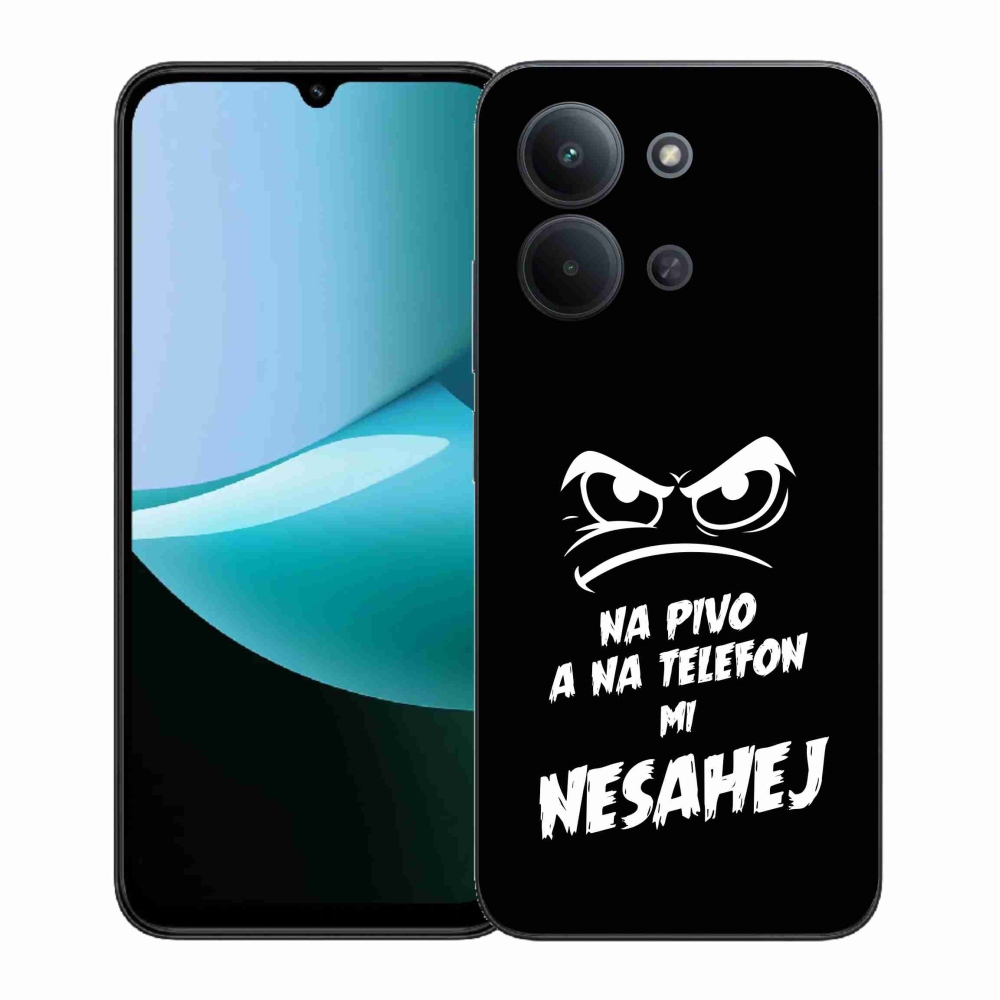 Gélový kryt mmCase na Xiaomi Redmi 15C 4G (171mm)/Poco C85 4G (171mm) - pivný motív 2 čierne pozadie