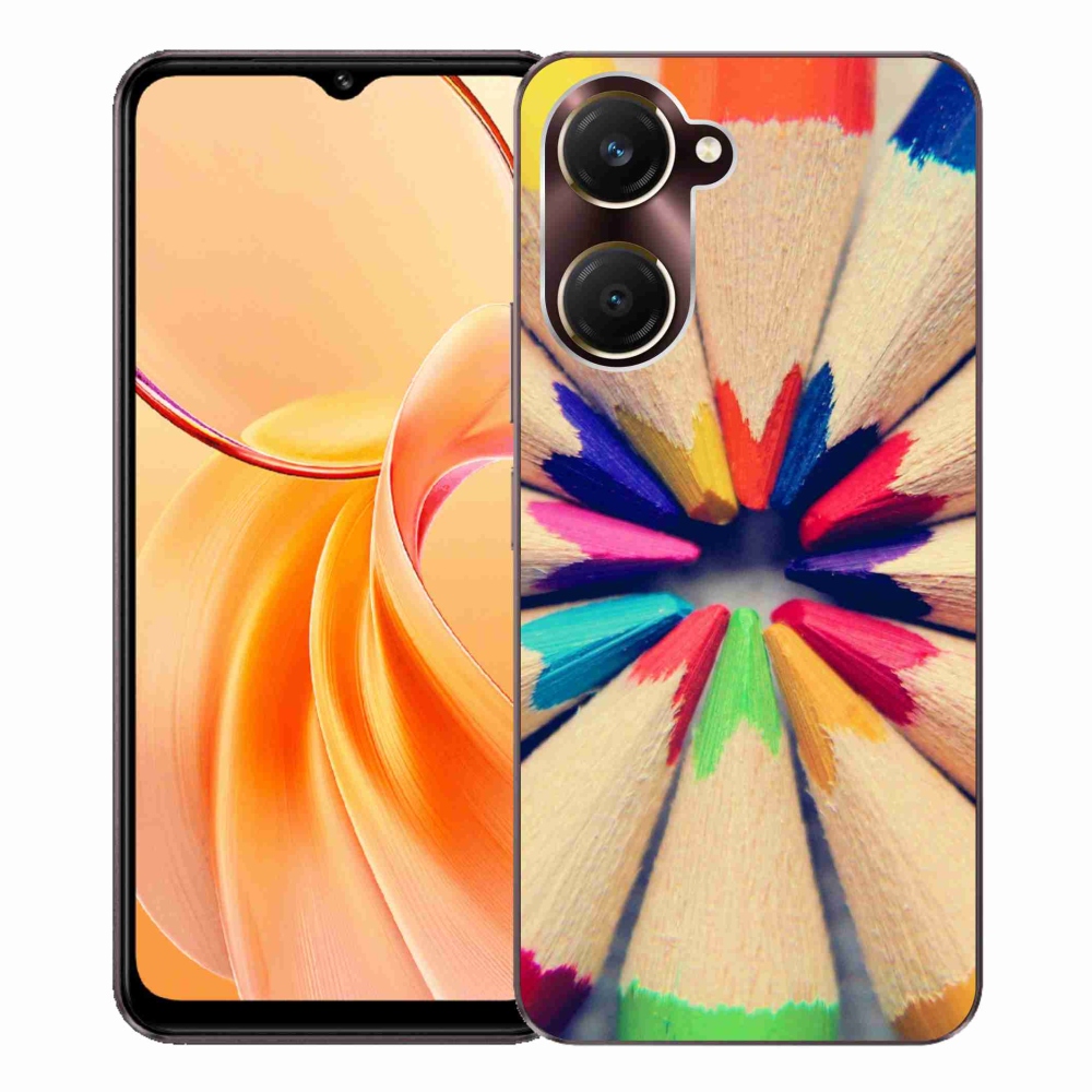 Gélový kryt mmCase na Vivo Y28s 5G - pastelky