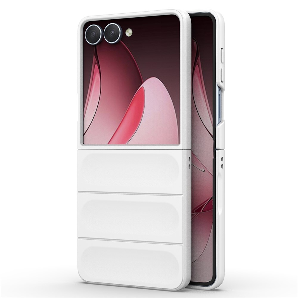 Rugg odolný gélový obal na Samsung Galaxy Z Flip7 5G - biely