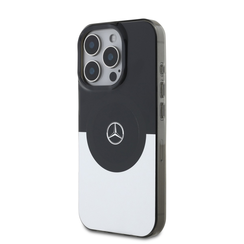 Mercedes PC/TPU Double Layer MagSafe Zadný Kryt pre iPhone 16 Pro Black/Silver