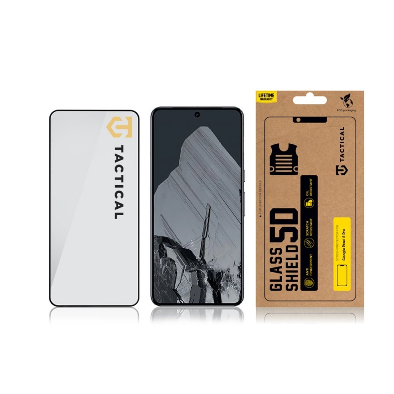 Tactical Glass Shield 5D sklo pre Google Pixel 8 Pro Black