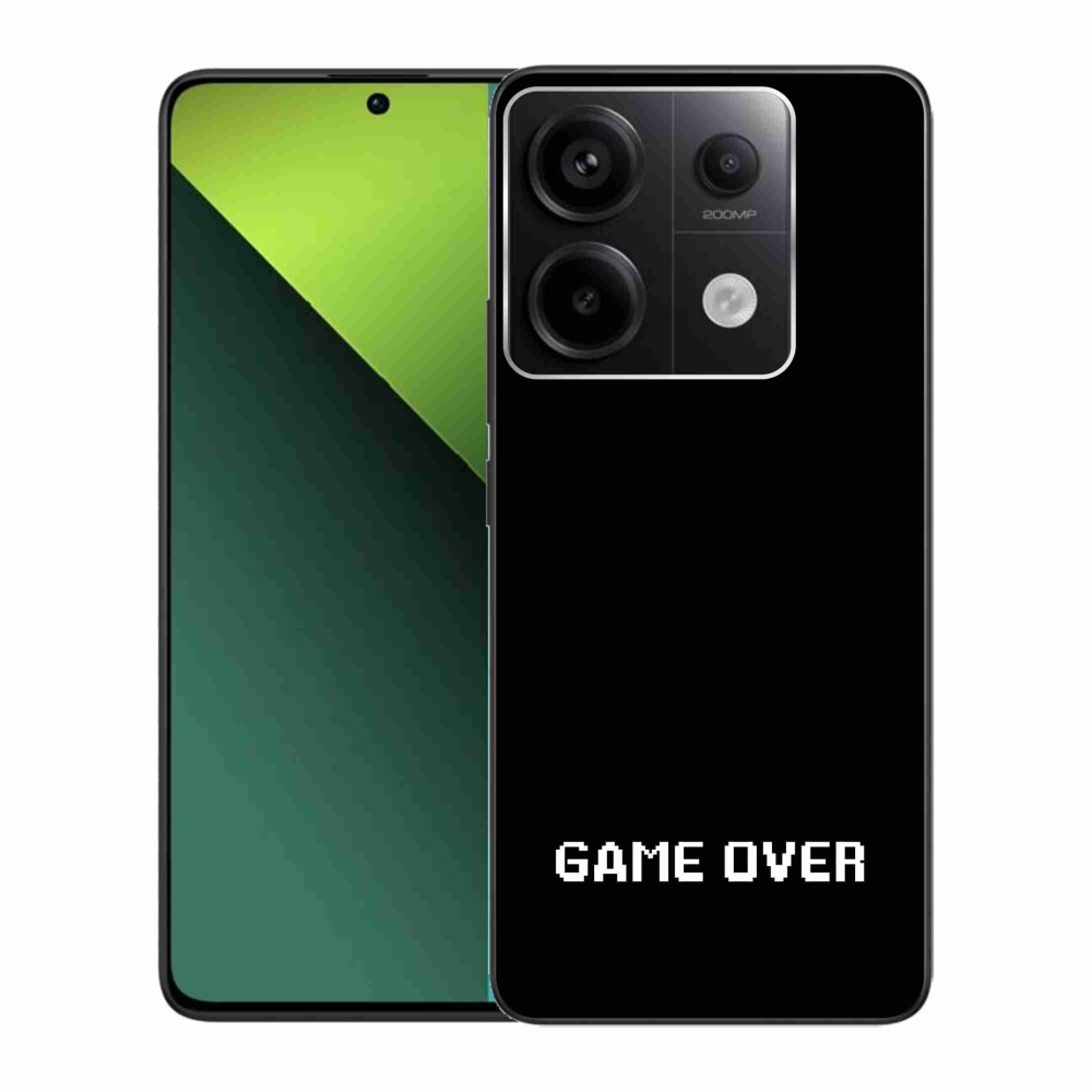 Gélový kryt mmCase na Xiaomi Redmi Note 13 Pro 5G/Poco X6 5G - game over čierne pozadie