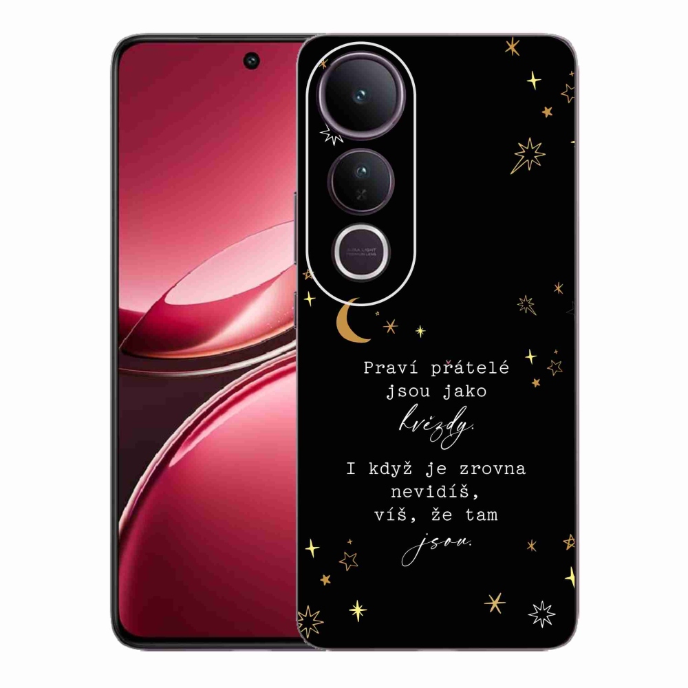 Gélový kryt mmCase na Vivo V50 Lite 4G/5G - citát 6 čierne pozadie
