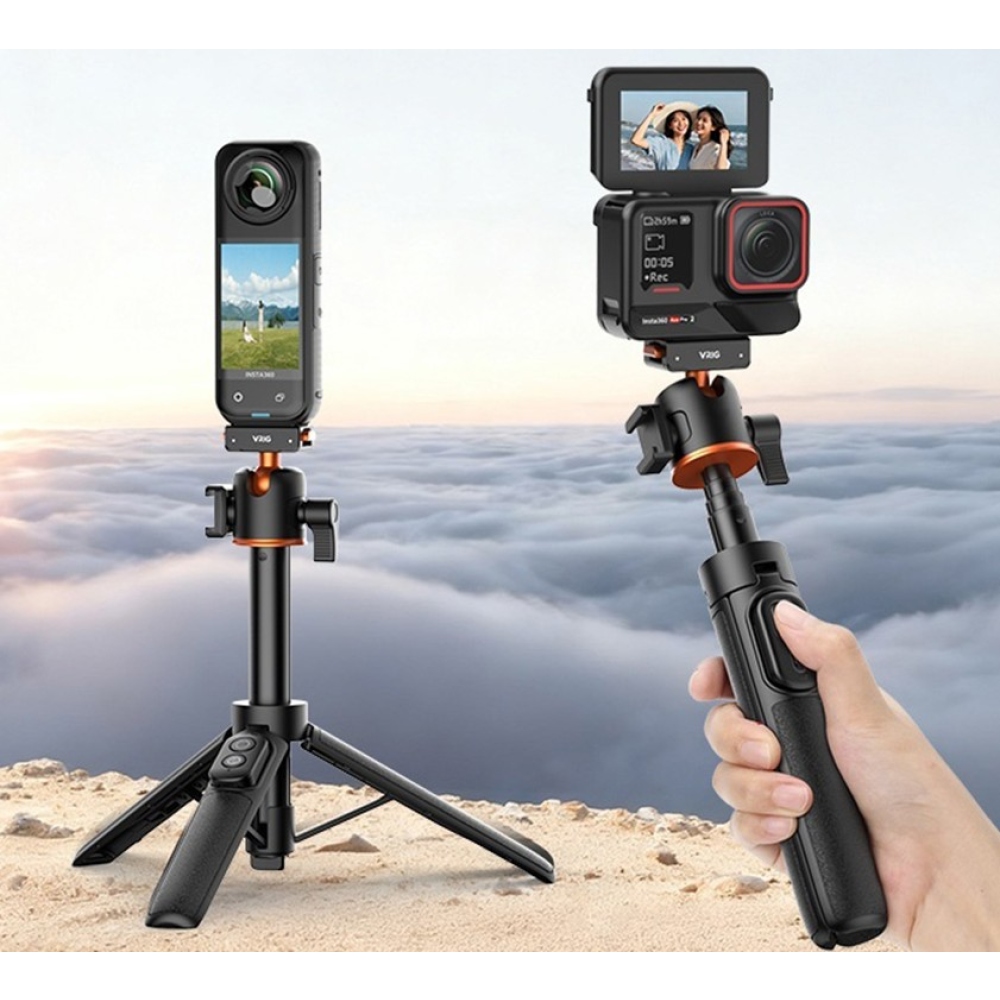 VRIG selfie tyč so statívom a Bluetooth diaľkovým ovládačom pre Insta360 X5 a Ace Pro 2