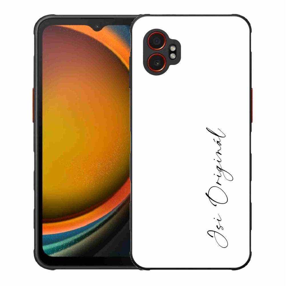 Gélový kryt mmCase na Samsung Galaxy Xcover 7 Pro - si originál biele pozadie