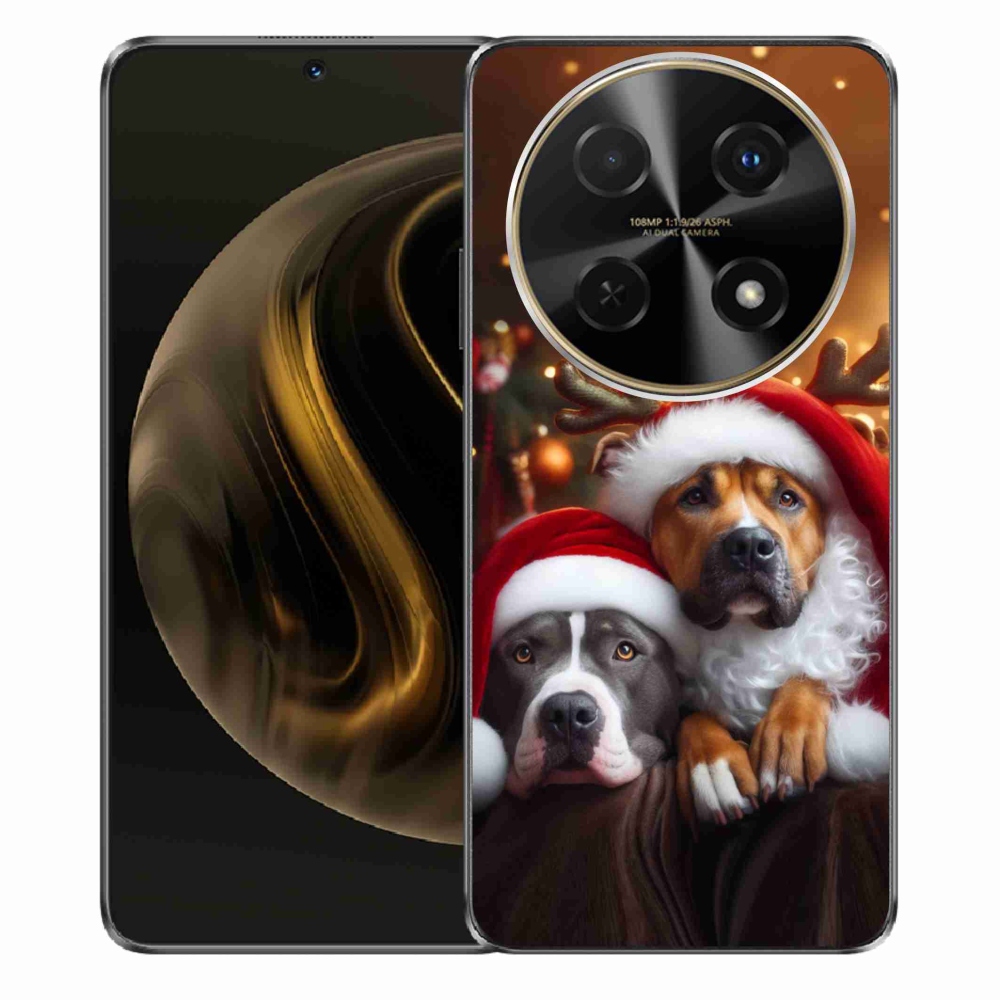Gélový kryt mmCase na Huawei Nova 12i - vianočné psy