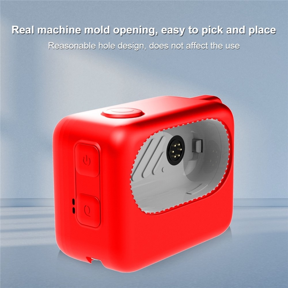 Silikónový ochranný obal PULUZ pre nabíjacie puzdro Insta360 GO 3 / GO 3S – červená