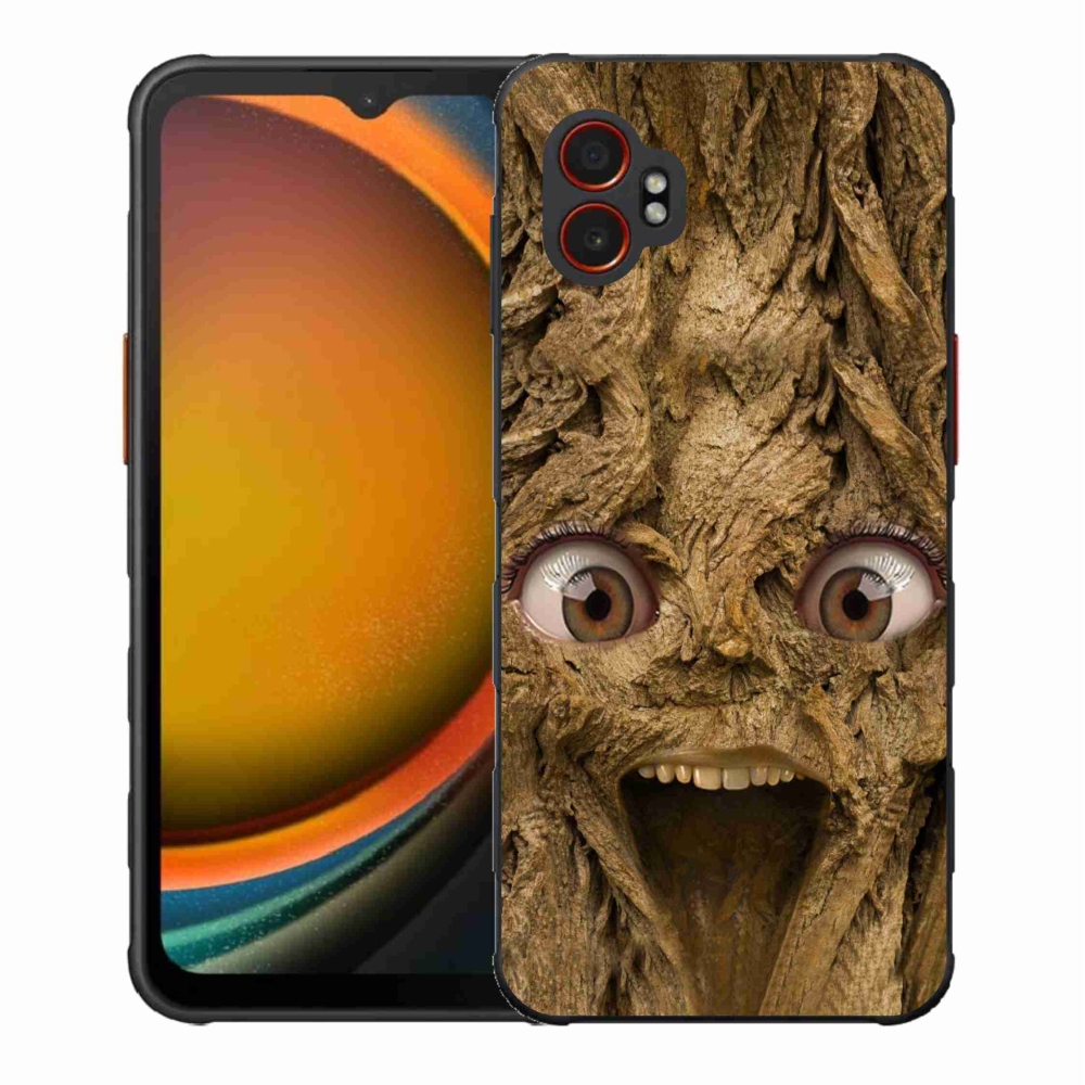 Gélový kryt mmCase na Samsung Galaxy Xcover 7 Pro - veselý strom s očami