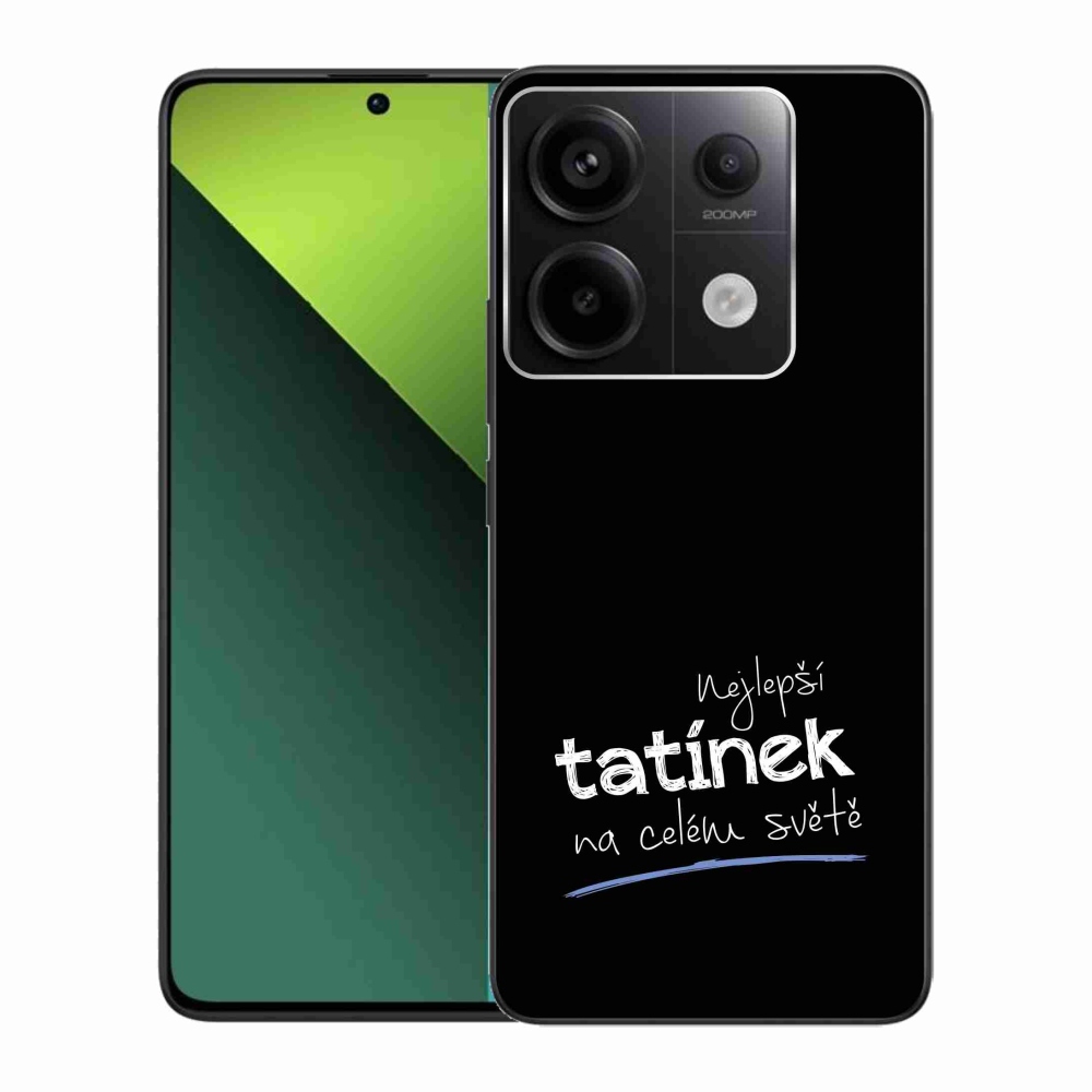 Gélový kryt mmCase na Xiaomi Redmi Note 13 Pro 5G/Poco X6 5G - najlepší otecko 4 čierne pozadie