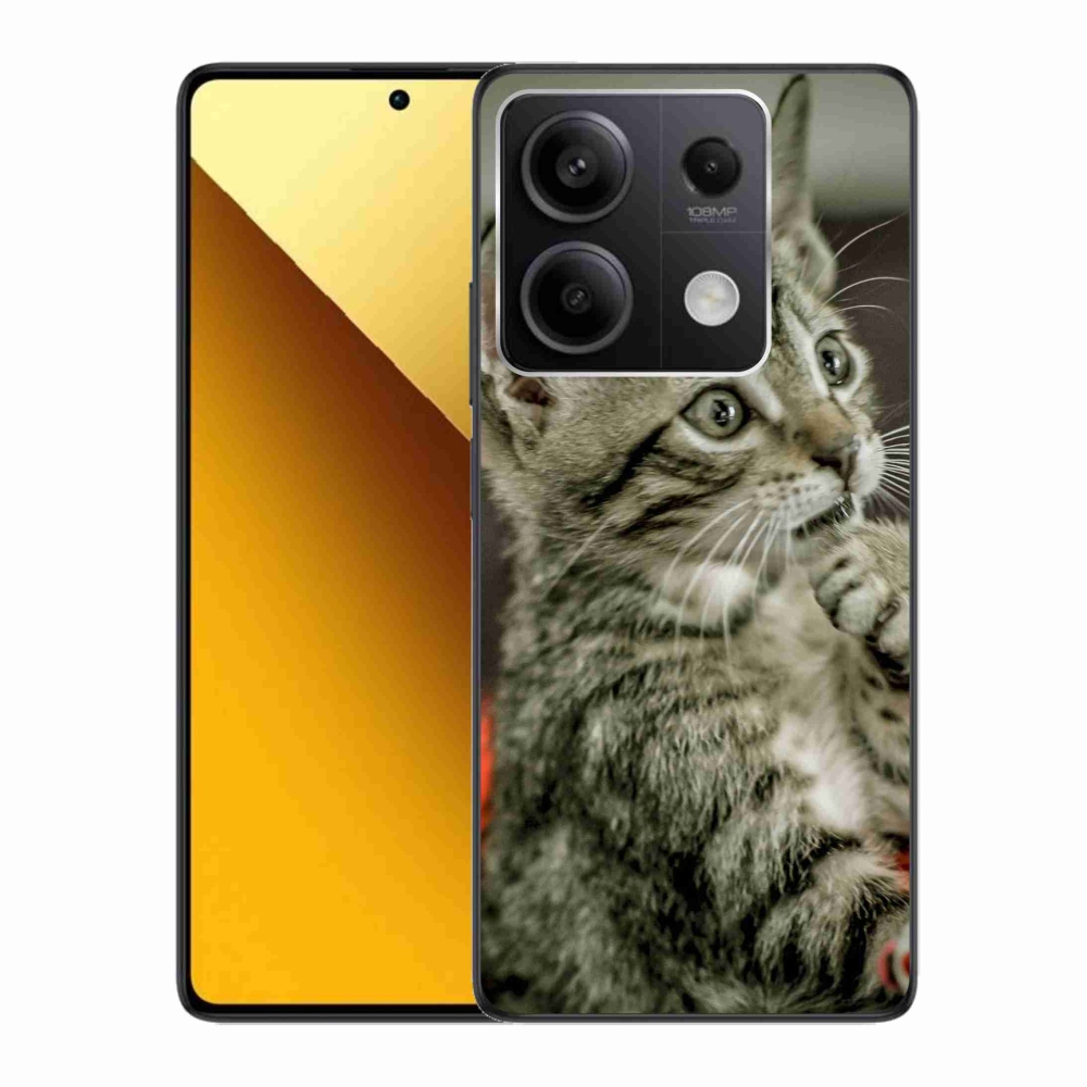 Gélový kryt mmCase na Xiaomi Redmi Note 13 5G - roztomilá mačka
