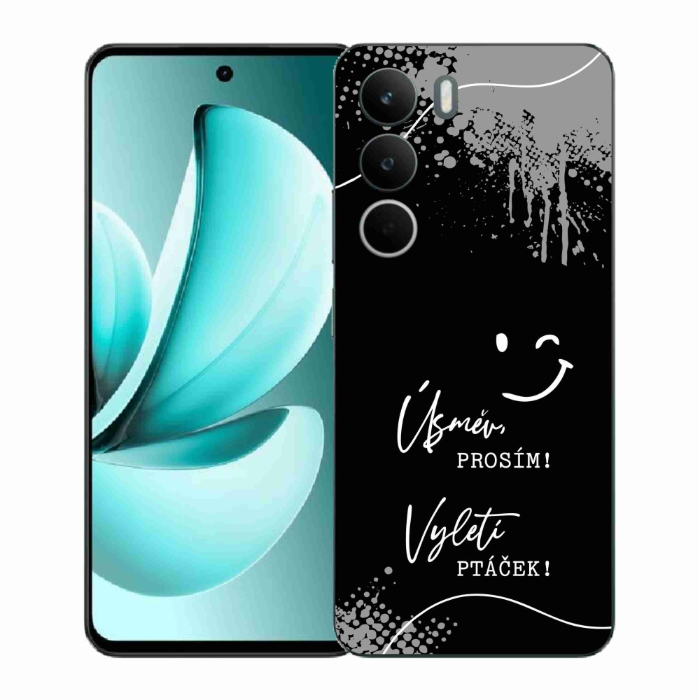 Gélový kryt mmCase na Realme C71 - vtipný text 4 čierne pozadie
