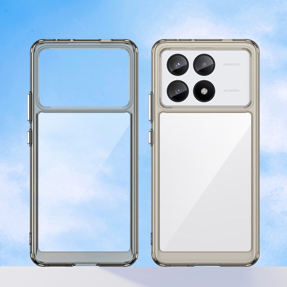 Gélový obal s pevným chrbtom na Xiaomi Poco X6 Pro 5G - šedý