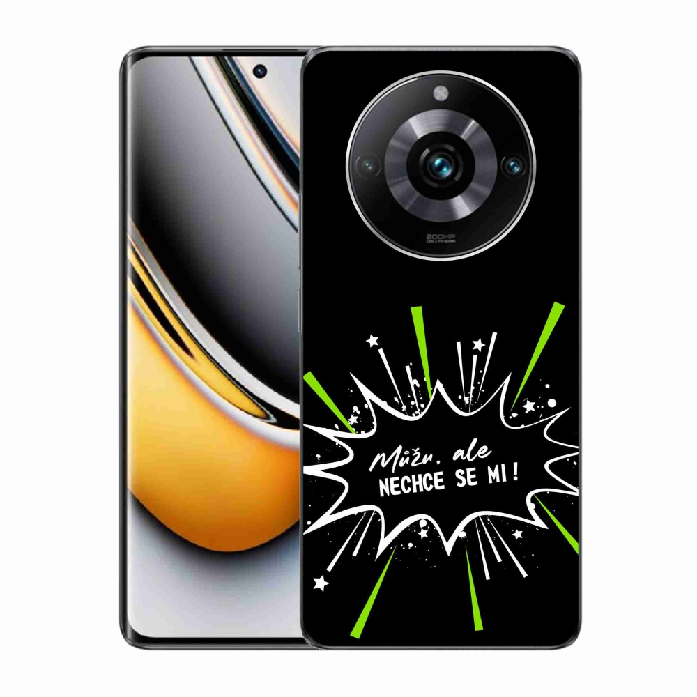 Gélový kryt mmCase na Realme 11 Pro/11 Pro+ - vtipný text 11 čierne pozadie